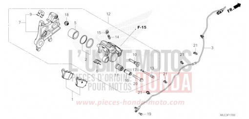 REAR BRAKE CALIPER XL750P de 2023